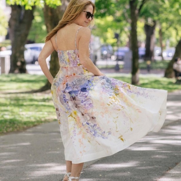 Zimmermann Rhythmic Picnic MIDI Dress - Picture 3 of 6